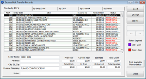 Bulk Transfer Entry Form